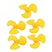Ruilogod 5pcs Kunststoff 3 Vanes Propeller 30mm Durchmesser Gelb für RC Boot Flugzeug-Spielzeug