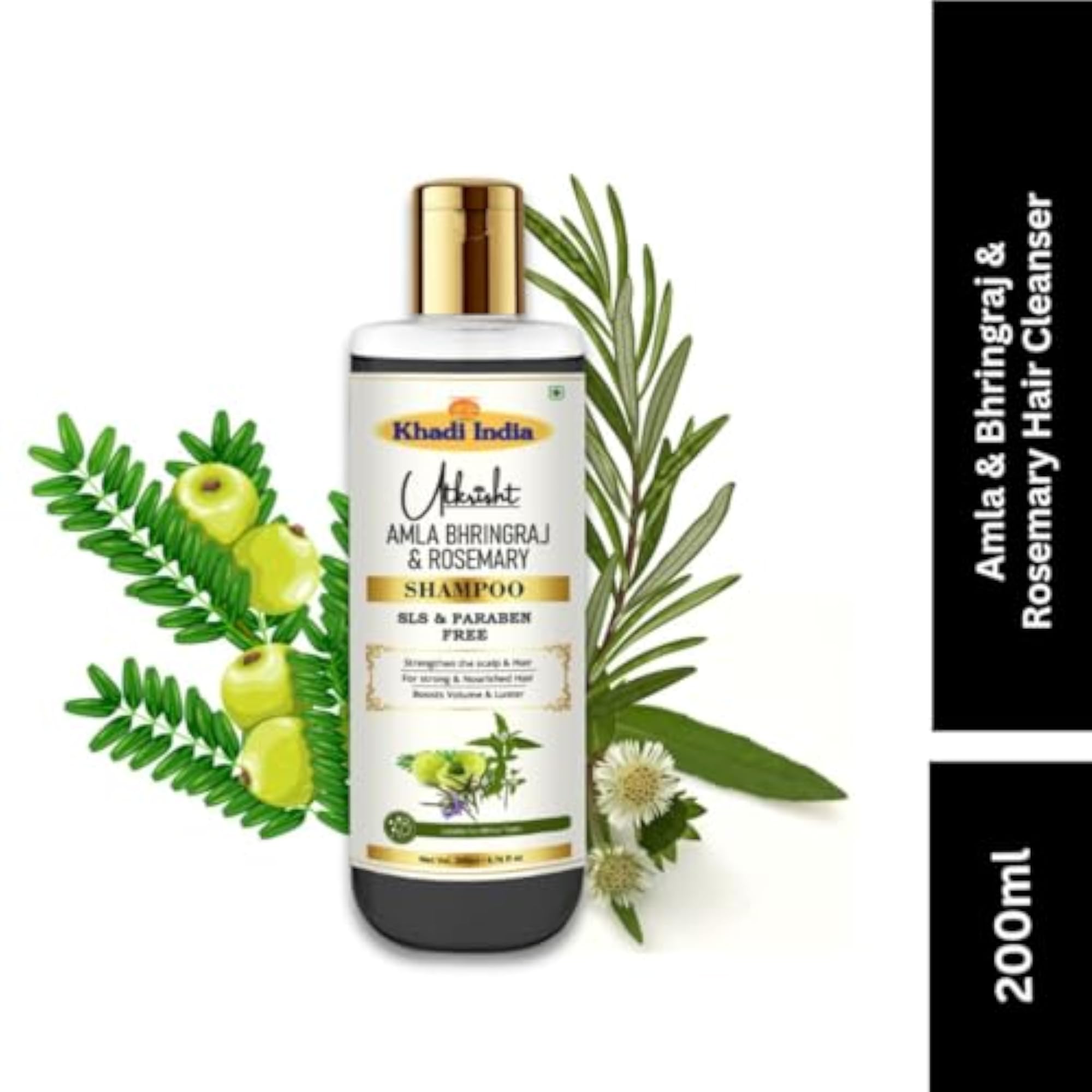 Khadi Amla Bhringraj & Rosemary Shampoo, 200ml