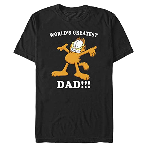 T-shirt noir 4XL Garfield homme : la coupe ample et confortable pour morphologies fortes