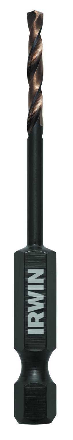 IRWIN Tools 1871048 Impact Performance Series 7/64-Inch Turbomax Black and Gold Drill Bit Bulk, 12-Pack