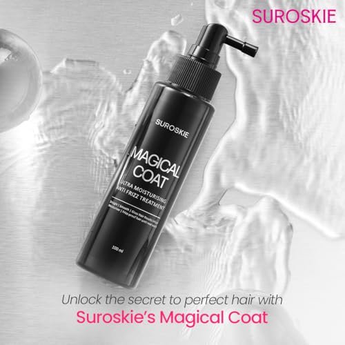 Image of Suroskie Magical Coat 100Ml | India'S First Anti-Frizz Treatment | Waterproof Hair Styling | Dry, Frizzy & Glossy Hair | Heat Protection Spray | Hair Spray For Men & Women| All Hair Types