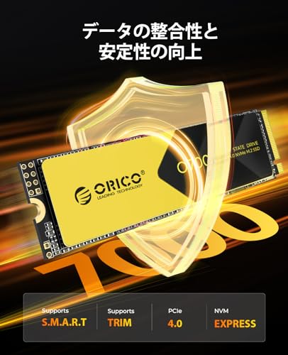 Image of ORICO O7000 1TB NVMe SSD with Heatsink, SLC Cash 3D NAND NVMe PCIe4.0 M.2 SSD R:7000MB /s W:6700MB /s 5 Years Warranty (NVMe PCIe 4.0-7000MB /s (O7000), 1TB)