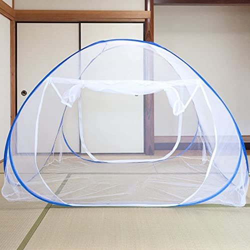 UPstore ワンタッチ蚊帳 大判 150×200×140cm 布団すっぽり 全方位メッシュ 底面付き 前後出入口 モスキートネット 蚊 コバエ ムカデ 虫対策 ベッド 布団 アウトドア キャンプ べビーベッド バウンサー 収納袋付き (ダブルベッドサイズ 150cm×200cm) UPstore ワンタッチ蚊帳 大判 150×200×140cm 布団すっぽり 全方位メッシュ 底面付き 前後出入口 モスキートネット 蚊 コバエ ムカデ 虫対策 ベッド 布団 アウトドア キャンプ べビーベッド バウンサー 収納袋付き (ダブルベッドサイズ 150cm×200cm)