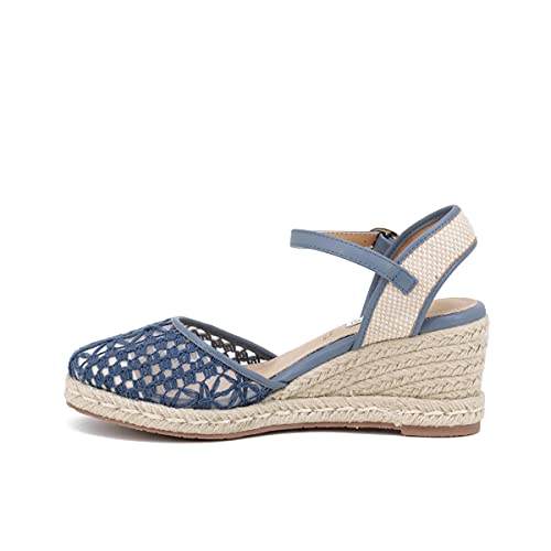 QUEEN HELENA Espadrillas con Zeppa Sandali a Punta...
