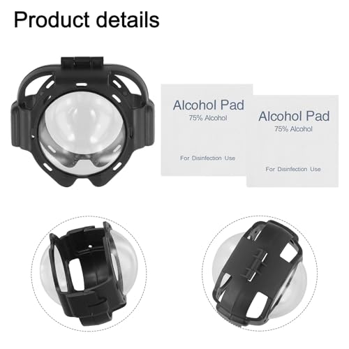 Protector de lente en vidrio óptico templado y marco ABS Insta360 X5 3