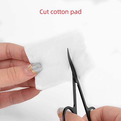 2 peças tesoura para sobrancelha e nariz preta para cabelo facial conjunto de penteado para sobrance
