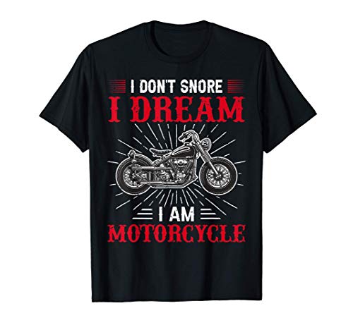 I Dream Biker Motorcycle Cool Rider Dirt Bike Camiseta