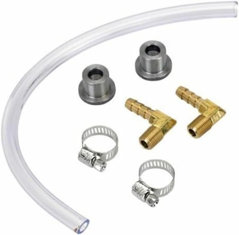 Motorcycle Gas Tank Fuel Sight Gauge Pipe Tube Kits W/Brass Text Fittings