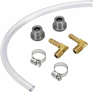 Motorcycle Gas Tank Fuel Sight Gauge Pipe Tube Kits W/Brass Text Fittings