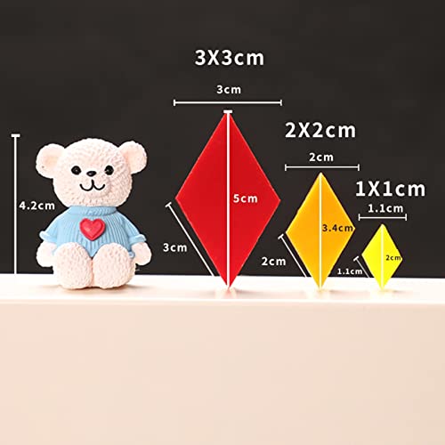 Mosaic Tiles For Crafts Assorted Color Glass Glitter Mosaic Supplies Pieces Bulk Square Rhombus 1X1 Cm, 245Pcs/200G (Transparent Blue) #TOP1