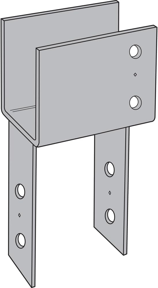 Simpson Strong-Tie ECC66 ECC End Column Cap 6X Beam, 6X Post (Pack of 3)