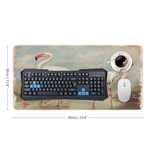 Mouse Pad Flamingo en Agua Impermeable Grande Antideslizante miniatura 2