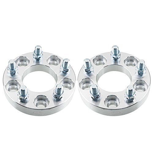TRIBLE SIX 2pcs 1inch 25mm Thick 5x4.5 or 5x114.3mm Wheel Spacers 14x1.5 Studs 71.5mm CB Adapters Replacement for Chrysler 300 Dodge Challenger Charger Magnum