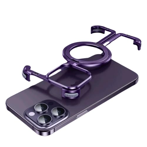 MILLION CASES® Back Cover Case for iPhone 14 Pro Max Soft Flexible Shockproof Protective Pivot Guard Magnetic Ring Stand Case(Purple) (B0CZ79C3JF) Amazon Price History, Amazon Price Tracker