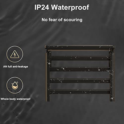 Toallero inteligente 95W blanco a la izquierda con temperatura ajustable de pared 5