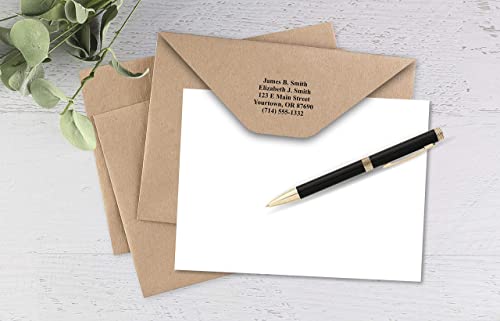 Basic 2000 Plus Personalized Self-Inking Address Stamp With 5 Lines - Black Ink #TOP3