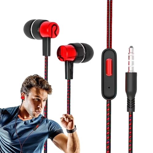 Wired Phone Earbuds, Headphones Wired, Wired Headphones, Wired Earbuds, Portable Corded Headphones for Calls | In-Ear Wired Head