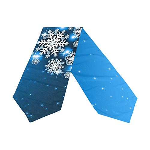 Top Carpenter Rectangle Christmas Blue Tree Printed Table Runner 13X70In For Wedding Birthday Holiday #TOP1