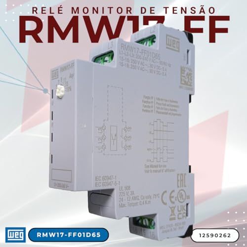 Rele Monitoramento Falta De Fase Weg Rmw17 220V 1Na E 1 Nf