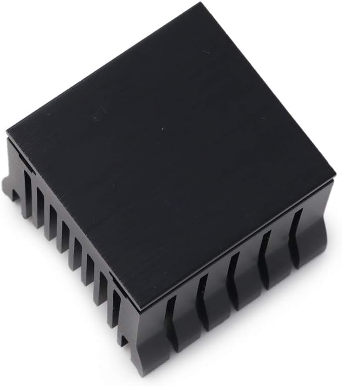 Multi Compatible Adjustable Aluminium Heatsink Cooler, PC Northbridge Southbridge Chipset Cooling Fin (Black)