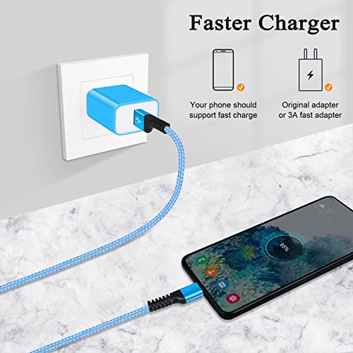 Short Android Charger Cable For Google Pixel 6 Pro/6A/6 7 Pro/5/5A 4/4A/4Xl 3/3A/3Xl 2/2Xl Xl,3Pack Usb Type C Cable 3Ft Fast Charging Cord For Samsung Galaxy Z Fold 4 S23 S22 A13 A53 Note20 S21 S20 #TOP2