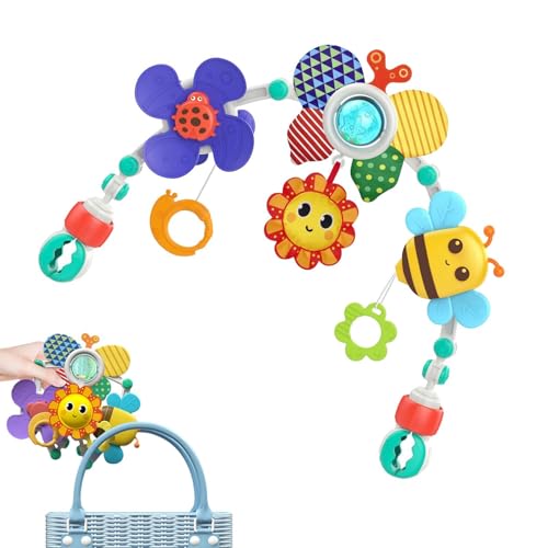 Play Arch pour Crib - Musical Hanging Mobile, Activité infantile pliable Arch | Baby Bassinet Playset Toy, Grib Entertainment, Organisateur pour garçons pour garçons, stimulation 'apprentissage prec
