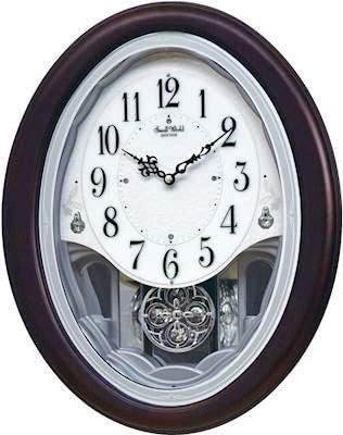 Rhythm Clock s "Crystal Delight" Reloj de movimiento musical