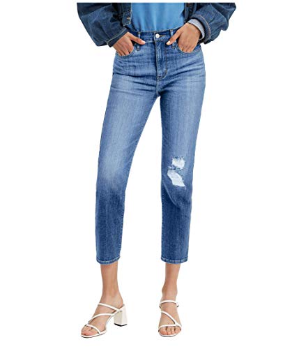 Levi's Women's 724 High Rise Straight Crop Jeans, Lapis Sun, 34 (US 18)