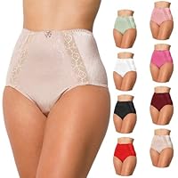 Kit 5 Calcinhas Plus Size, Lingerie de Lycra, Moda Feminina Calçola Cintura Alta (BR, Alfa, GG, Plus Size, Multicolorido)