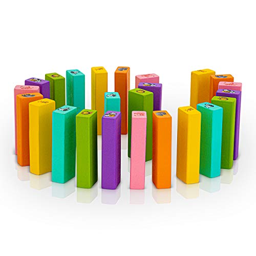 Nimnik Wooden Blocks Stacking Building Game - Tumbling Tower Indoor Kid Games For Kids Ages 6-8 Year And Up | 54 Pcs Wooden Blocks For Kids Ages 4-8 #TOP7