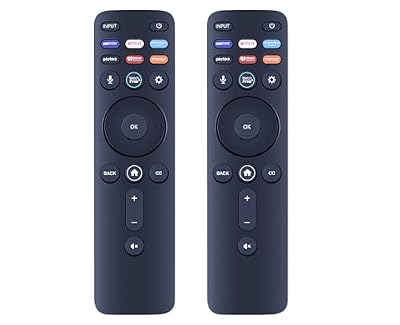 [2 Packs] Universal Vizio Remote XRT260 ?No Voice ?Fit for All VIZIO Smart TV Smartcast 4K P-Series V-Series D-Series M-Series XRT136 XRT140 with Hbomax,Netflix,PrimeVideo,Plutotv,iHeartRadio,Crackle