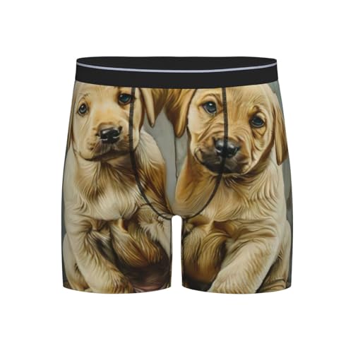 HUIopq Calzoncillos tipo bóxer para hombre, elásticos, suaves, transpirables, para uso diario, Negro, XXL