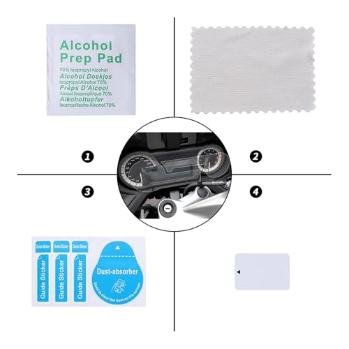 PGWEMDIGW Screen Protector Instrument Film for B&M&W R1200RT R 1200 RT R 1200 RT 2014-2020 Motorcycle Instrument Cluster Scratch Protection Film Dashboard Protector