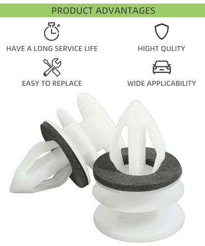 Racoona 881SCFBTZQ001 30Pcs Door Trim Panel Retainer Clip,Door Trim Panel Clip,Car Accessories Door Trim Panel Upper Retainer,Car Push Retainer Clips Car Door Trim Clips,Replace 11519031 thumb #3