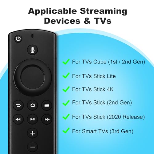 Image of TV Remote Control Compatible with Smart Fire Smart TV Stick Lite - Replacement Firestick for Stick 4K /Stick(2nd Gen) /Cube with Voice Control, Not for Hisense /TCL Smart TV
