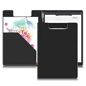 Clipboards Folder Hardboard by Office Solutions Direct with Memo pad Low Profile Clip Standard A4 Letter Size Classroom Supplies