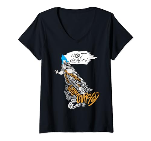 T-shirt Disney Villains Hades Coupe Ajustée Col V Respirant et Confortable