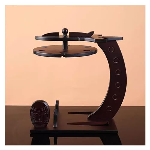 Soporte para botellas de vino de madera sólida miniatura 7
