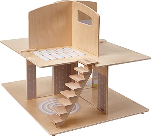 HABA 305638 - Little Friends – Puppenhaus Stadtvilla, Zubehör für Biegepuppen ab 3 Jahren, 59.2 x 47.8 x 11 cm – Bild 4