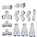 Produktbild JJDD Quick Connect Steckverbindung zum Anschluss von Wasserrohr-Armatur 3+3+3+3 T+I+Y+L 9,5 mm Typen von T- und Y-Dreiwege-Anschluss