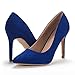 DREAM PAIRS Zapatos de Tacón Alto Pump para Mujer Azul Real 40.5...