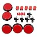 Red LED Light Lamp 60mm Dia Big Round Arcade Video Game Player Push Button Switch Pack of 5