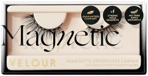 Velour Magnetic Eyelashes, Luxurious False Eyelashes, Reusable Magnetic Lashes, Wear up to 30x & Vegan, All Eye Shapes, Natural Lashes, Magnetic Eyeliner not Included (Stick It To Me)