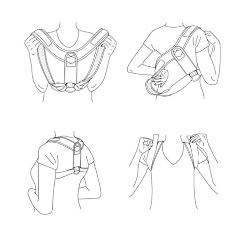 Image of XClub Neoprene Comfort Clavicle Brace Posture Corrector For Men And Women - Back Straightener With Adjustable Support Effective For Neck, Back And Shoulder Pain Relief (Unisex) (Universal), Free Size