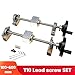 YUHYCOS Industrial Lead Screw Handwheel Lead Guide Rail Screw T10 Lead Screw 10mm 250 300 400 500mm + Vertical Bracket DIY Simple Slide(Lead 2mm Kp Set,600mm)