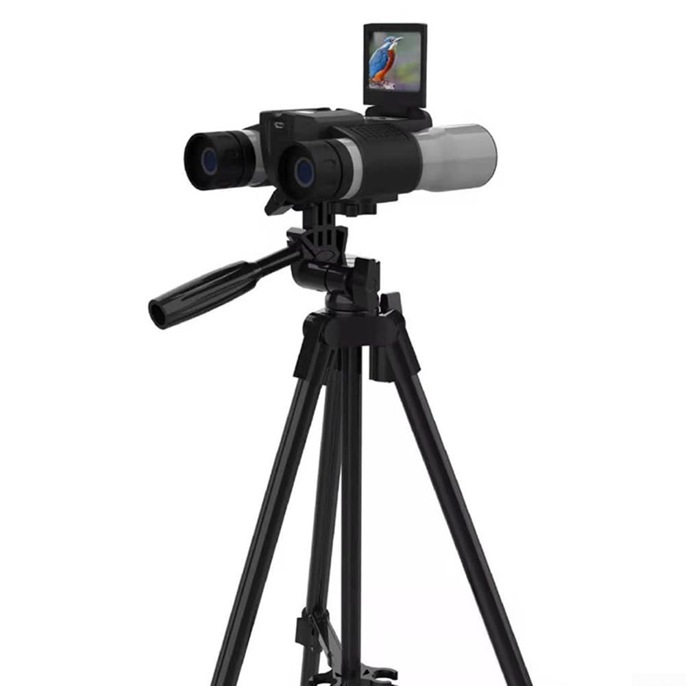 Prismáticos digitales HD 1080P con zoom de 12X, prismáticos con grabadora de cámara para captura de video y fotos, prismáticos al aire libre para vida silvestre