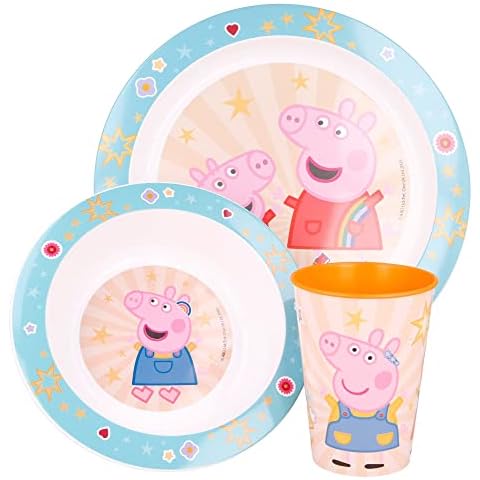 Peppa Pig 3-Piece Dinnerware Set Cover