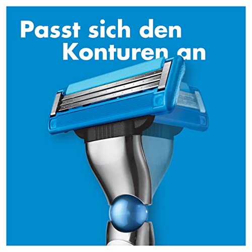 Gillette Mach3 Turbo Nassrasierer Herren, Rasierer + 5 Rasierklingen mit 3-fach Klinge, Geschenk Männer - Image 5