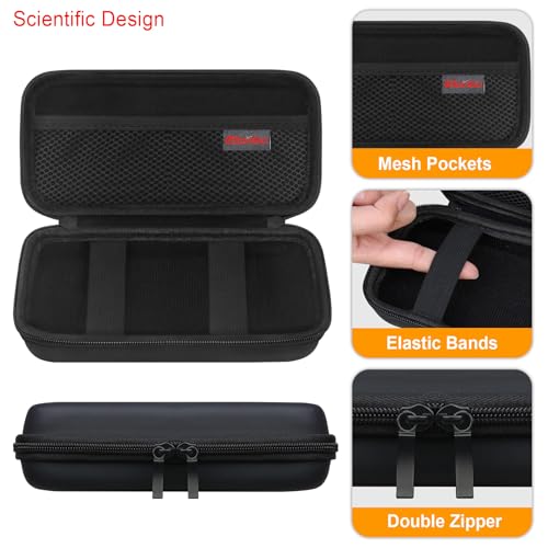 Image of Elonbo Diabetic Supplies Travel Case for Glucose Meter Diabetes Testing Kit | Portable Diabetes Testing Kit Storage Organizer Bag, Glucose Meter Insulin Pen Carrying Case for Test Strips Lancets, Black