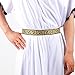 EAWIN Men's Roman Toga Costume with Laurel Wreath - Adult White Halloween Party Outfit
